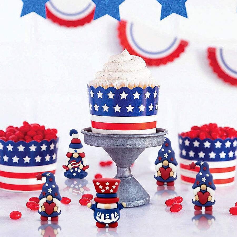 Patriotic gnome figurine, July 4th gift
