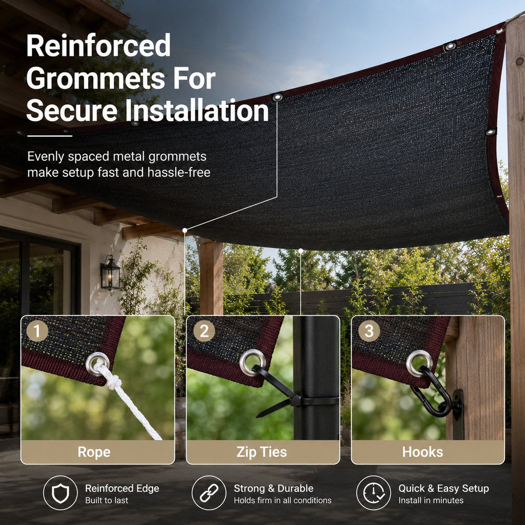 Outdoor UV-Resistant Privacy Shade Cloth