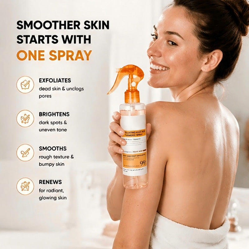PEEL SHOT 99% Kojic Acid + Turmeric Body Exfoliating Spray