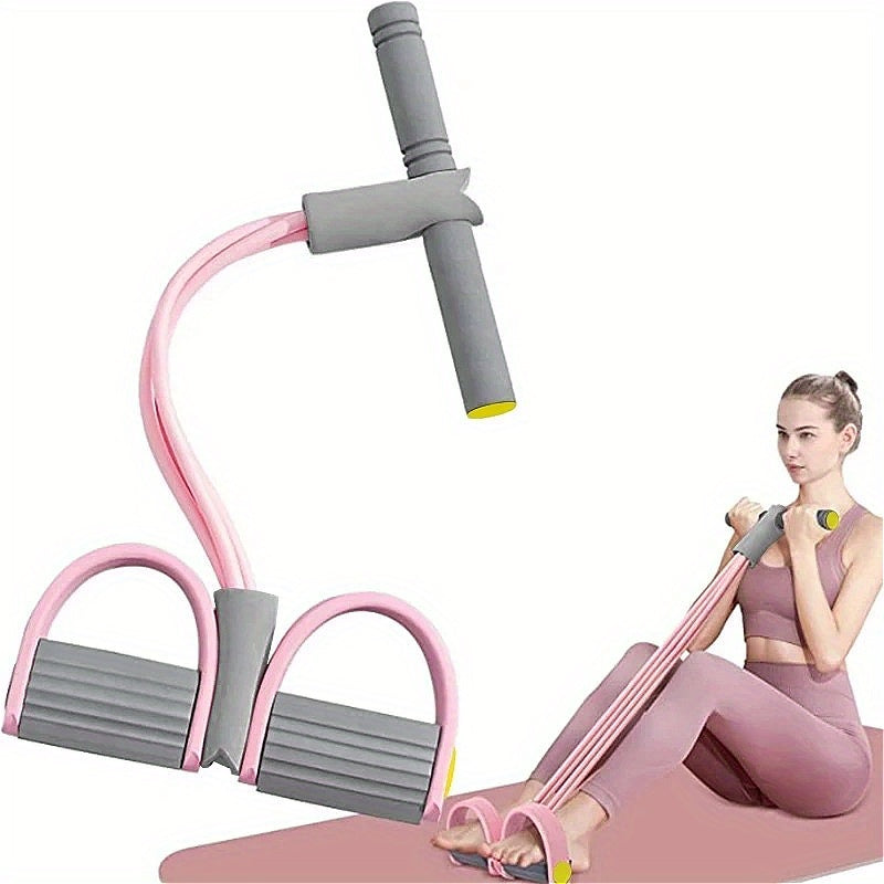 Bestselling Upgraded 4-Tube Foot Pedal Resistance Band for Home Workouts