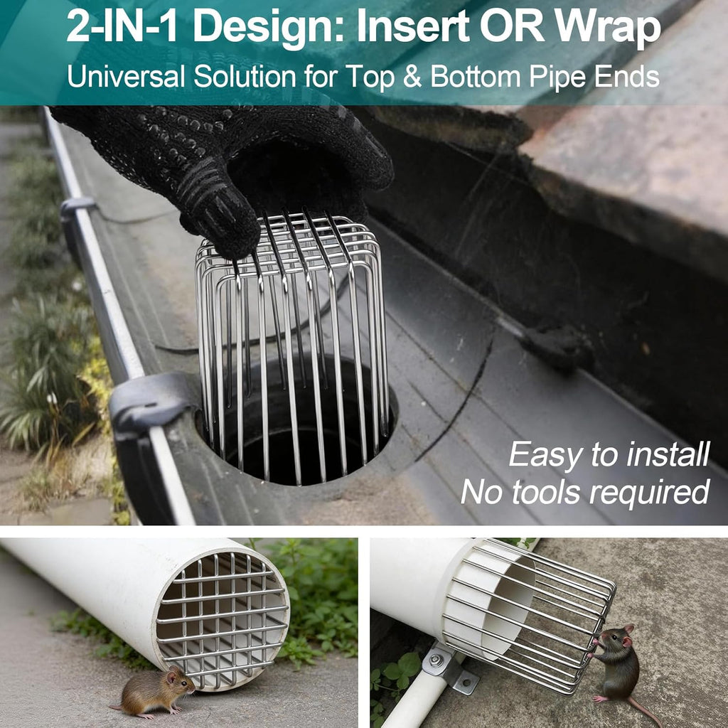304 Stainless Steel Gutter Guard for Pipes & Vents