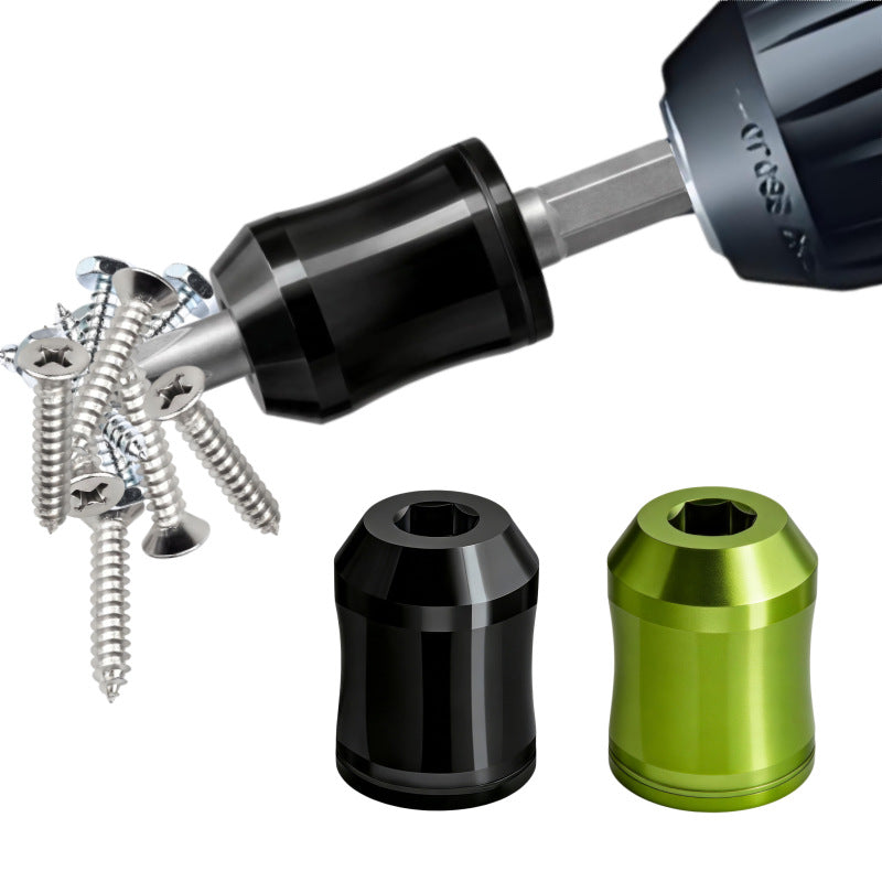 🧲Magnetic Screw Positioner Depth Limiter, Strong Magnet Holds Screws Without Dropping, Prevents Wood Splitting, Drill Bit Auxiliary Tool for DIY & Carpenter
