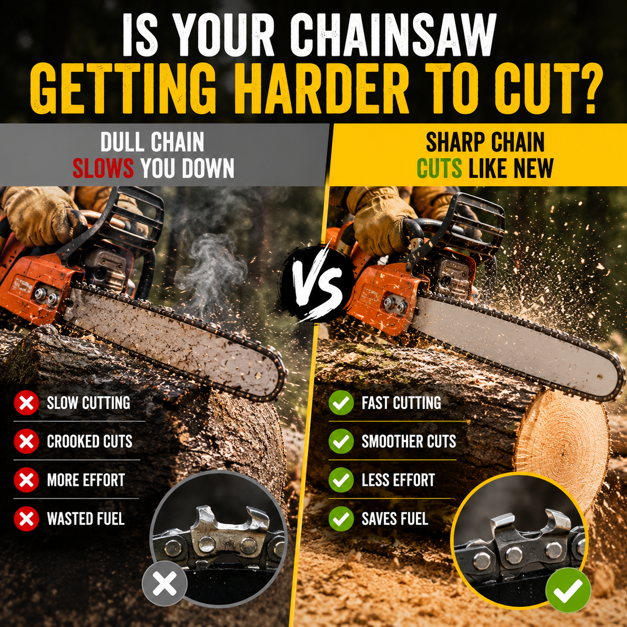🔥Chainsaw Chain Sharpener Kit | Fast Portable Saw Chain Sharpening Tool