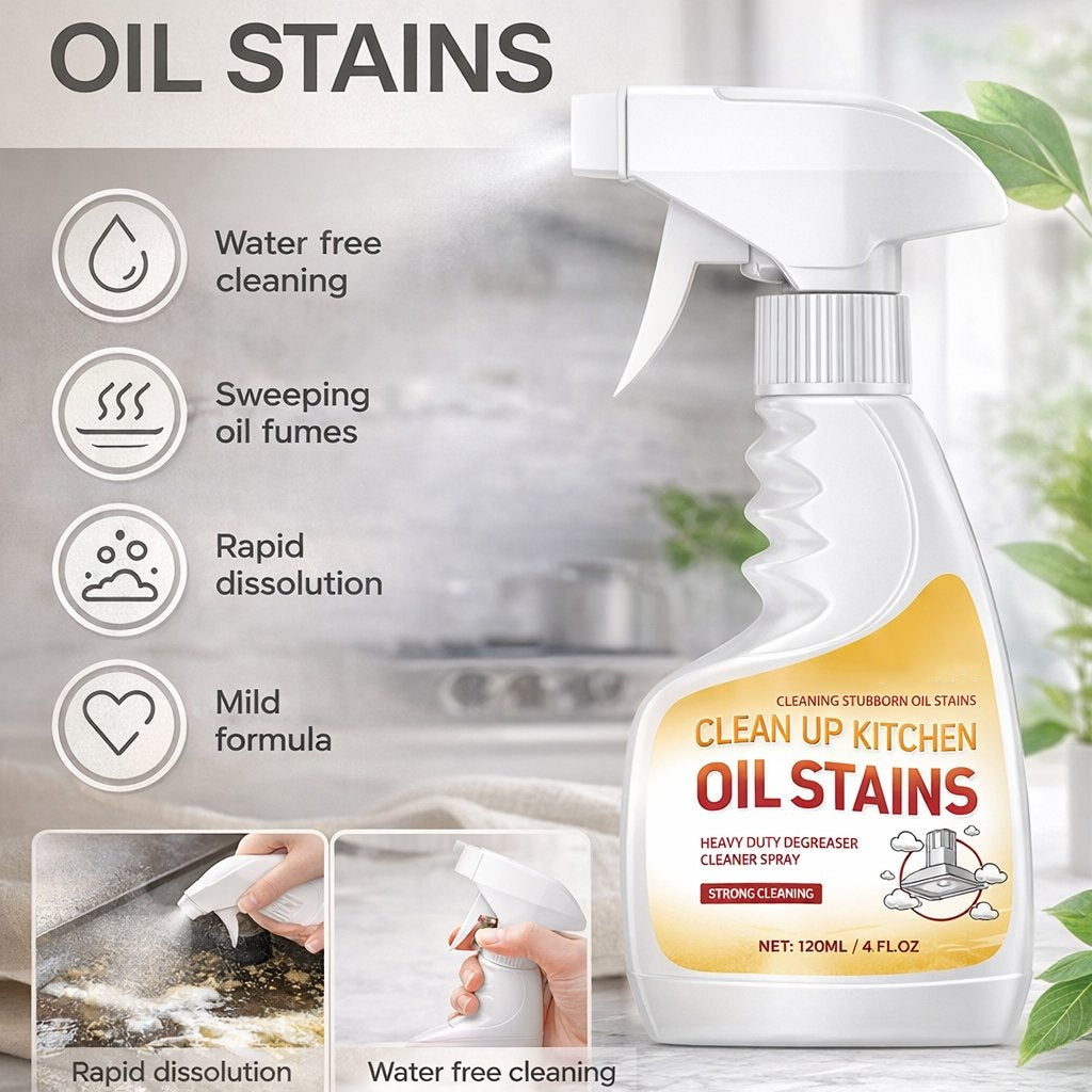 🔥Last Day 49% OFF - 🫧✨Heavy Oil Stain Cleaner Spray