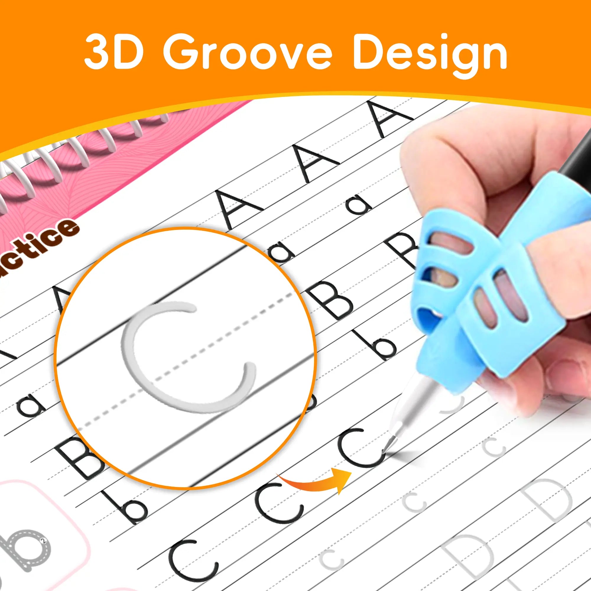 🔥Kids Reusable Groove Handwriting Practice Books 6 Pack