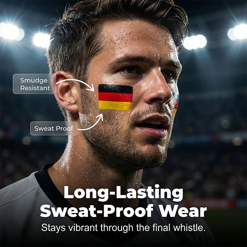 🏆Buy 1 get 1 free🎉National Flag Face Paint Stick for Sports Fans! ⚽