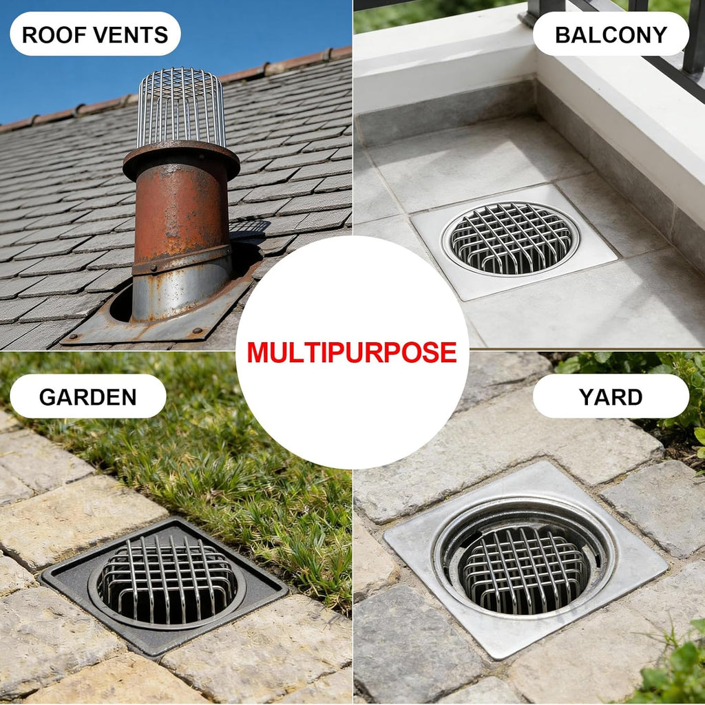 304 Stainless Steel Gutter Guard for Pipes & Vents