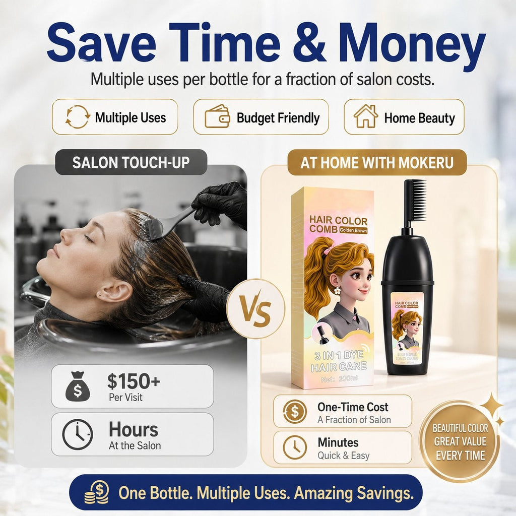 🔥LAST DAY 49% OFF -3-in-1 Instant Hair Color Comb