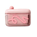 Travel-sized storage case with automatic pop-up dispenser, portable & refillable