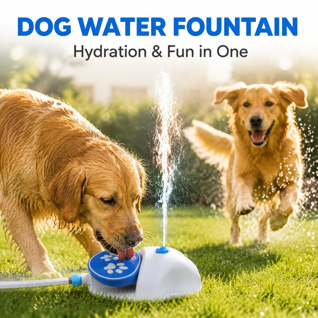Outdoor Step-On Dog Water Fountain