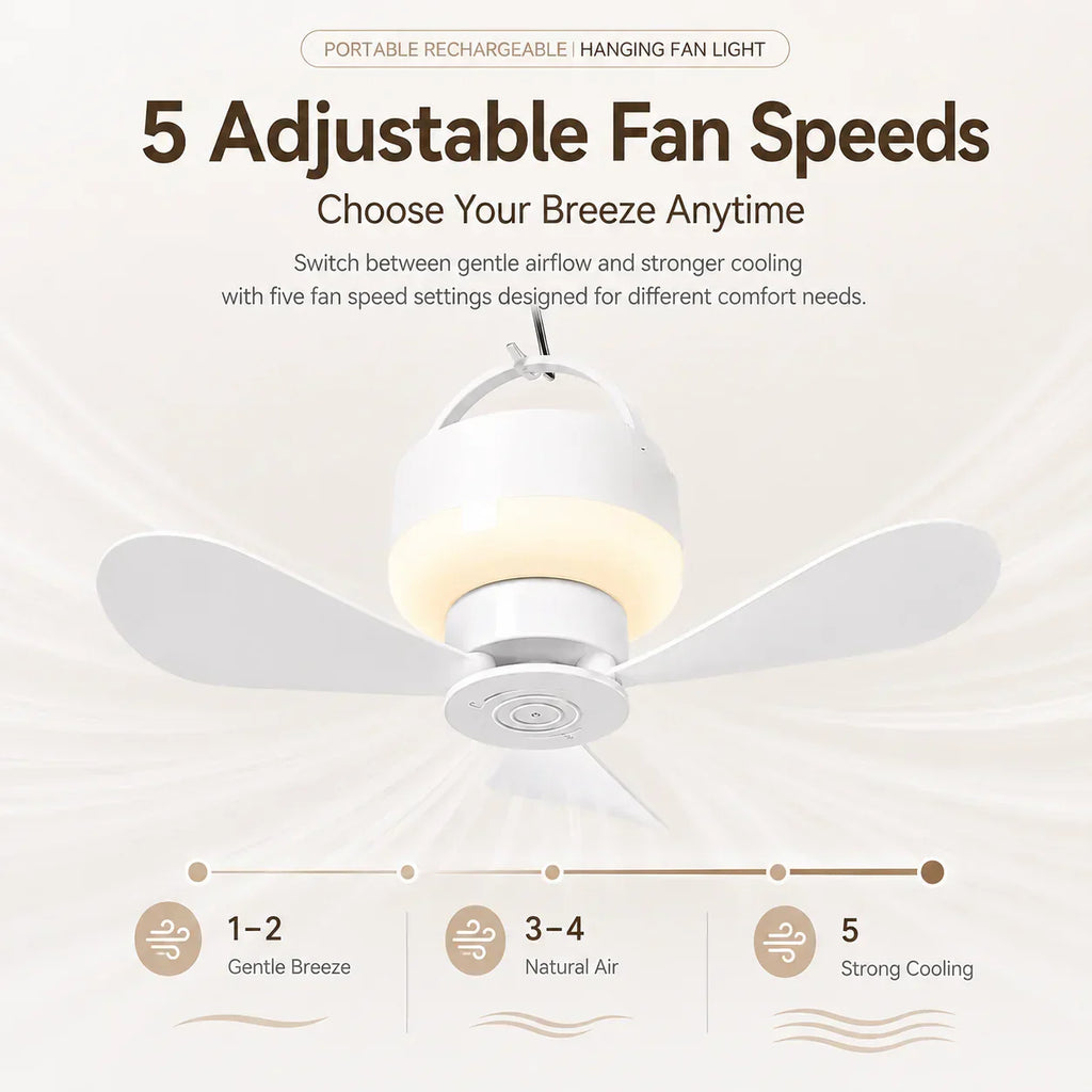 Portable Camping Light – Rechargeable and Hangable for Outdoor Use