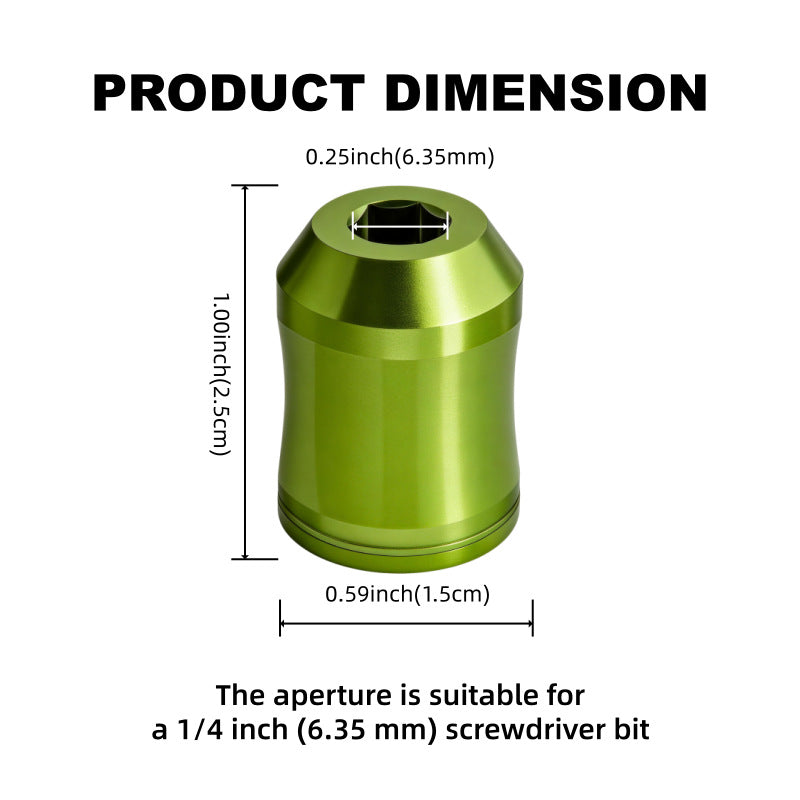 🧲Magnetic Screw Positioner Depth Limiter, Strong Magnet Holds Screws Without Dropping, Prevents Wood Splitting, Drill Bit Auxiliary Tool for DIY & Carpenter