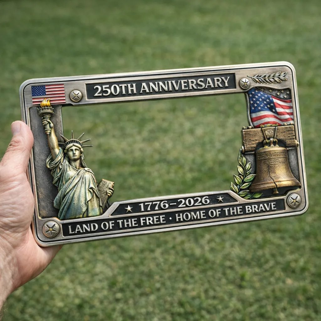 🔥LAST DAY 49% OFF - 🇺🇸 250th Anniversary Commemorative License Plate Frame🗽