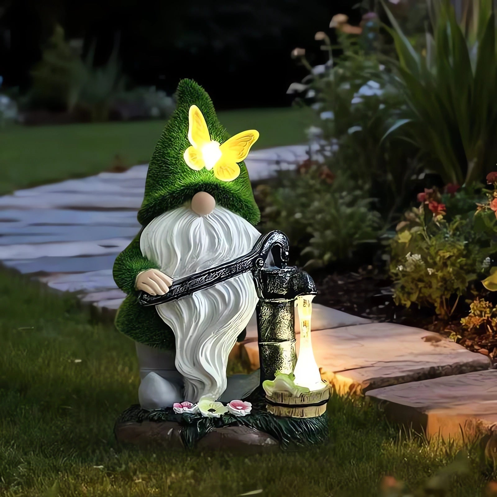 🌺Summer Sale 49% OFF🔥Outdoor Garden Gnomes with LED Solar Light