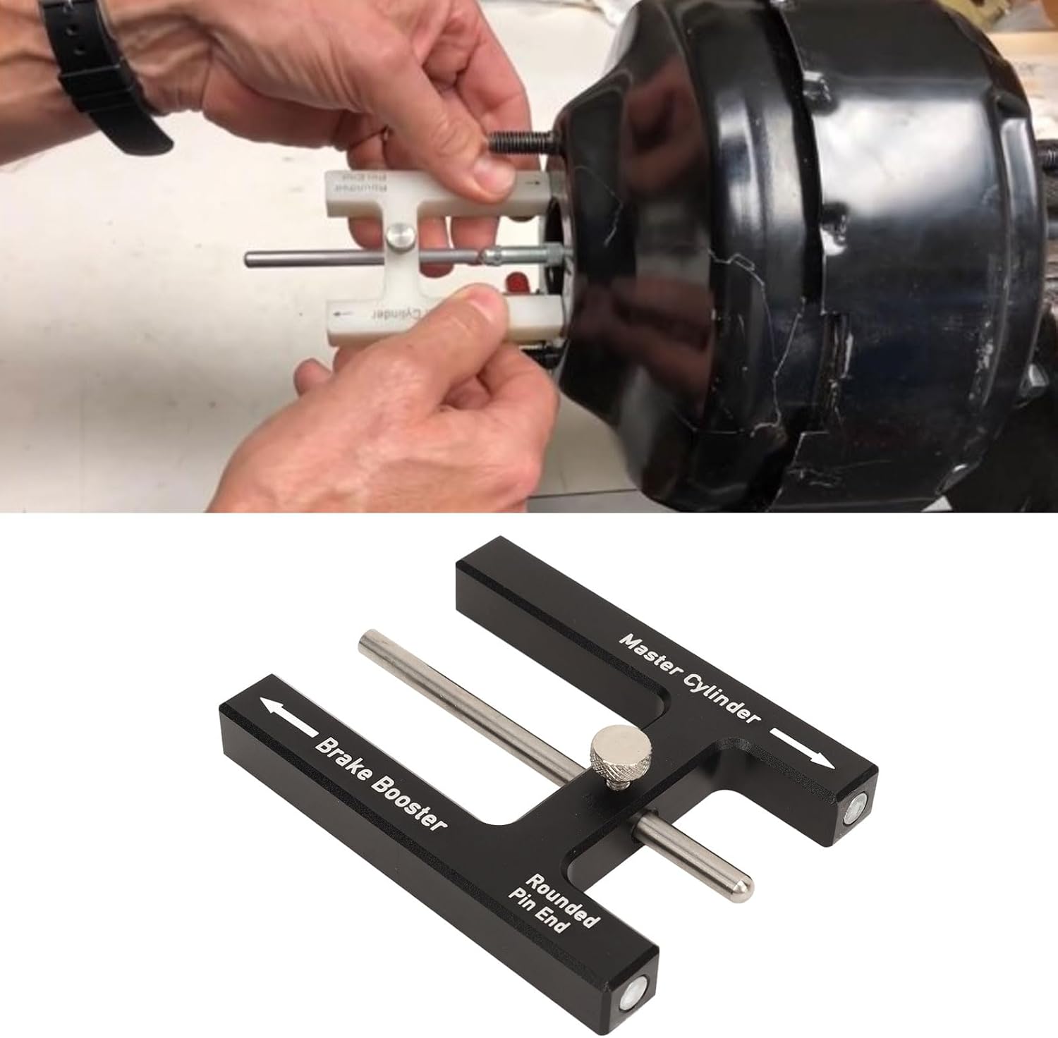 🛠️ Premium Aluminium Brake Booster Push Rod Adjustment Tool with Length Gauge