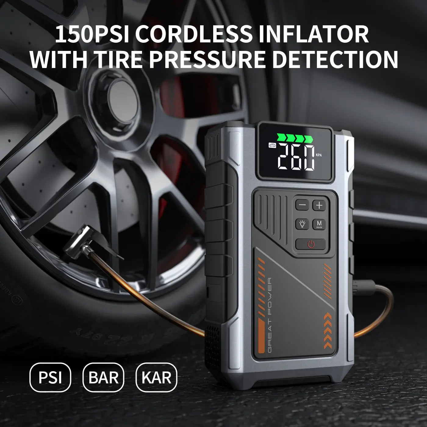 🔋10000A Car Jump Starter with Air Compressor – 7-in-1 Emergency Roadside Kit
