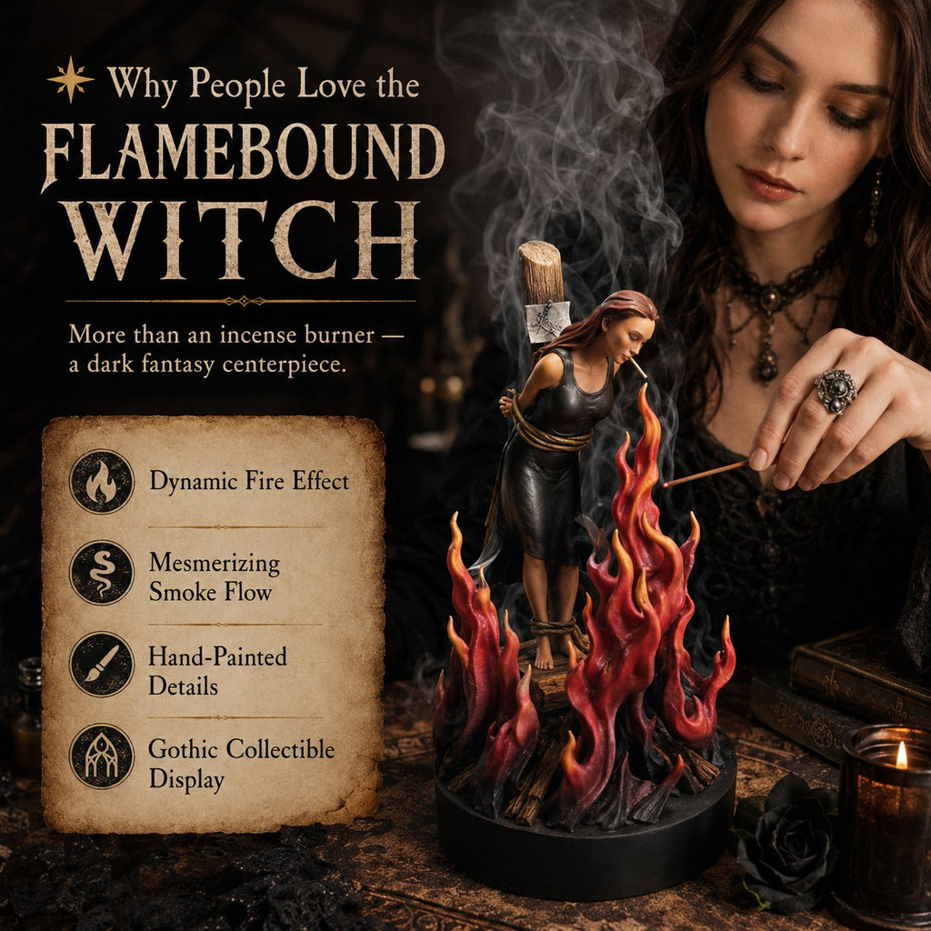 🔥 Flamebound Witch Incense Burner