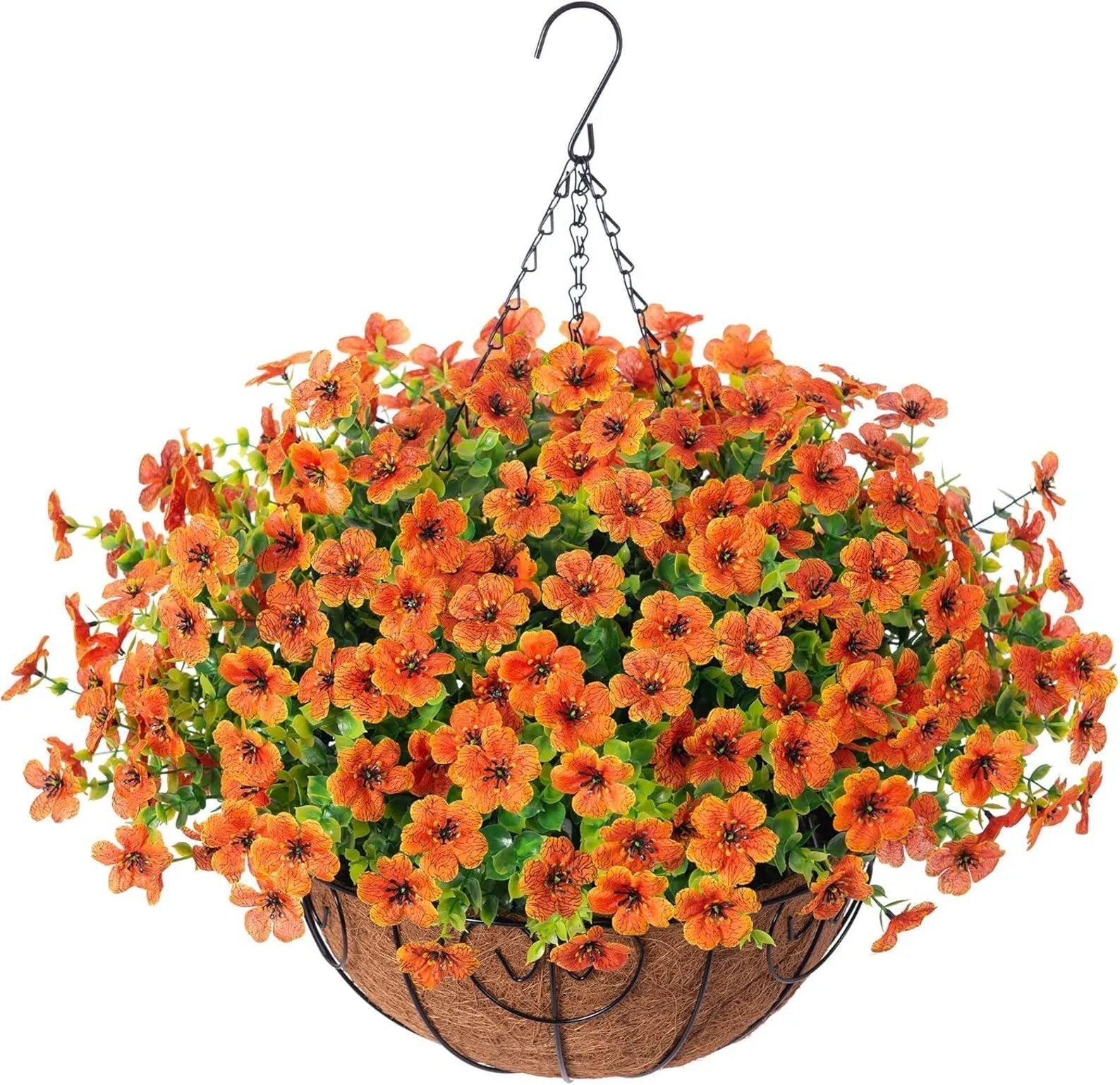 FREE SHIPPING!🔥Simulated Hanging Flower Basket 🌸No Watering💧. No Wilting. Just Perfect Blooms.