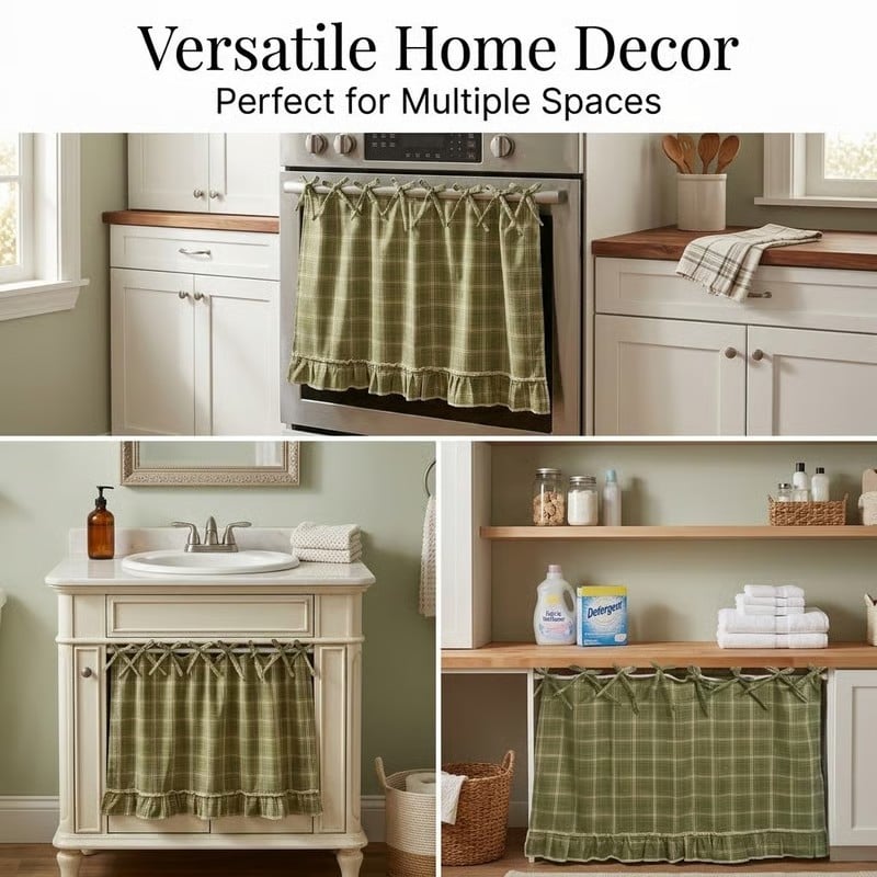 Elegant Handmade Oven Skirt – A Simple Upgrade for a Beautiful Kitchen ✨👩‍🍳🏡