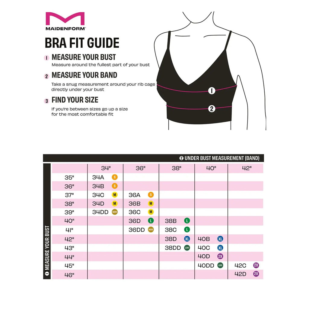 Maidenform M Seamless Lift Bralette Womenswear Comfort Everyday Adjustable Convertible Straps Wireless Natural Lift