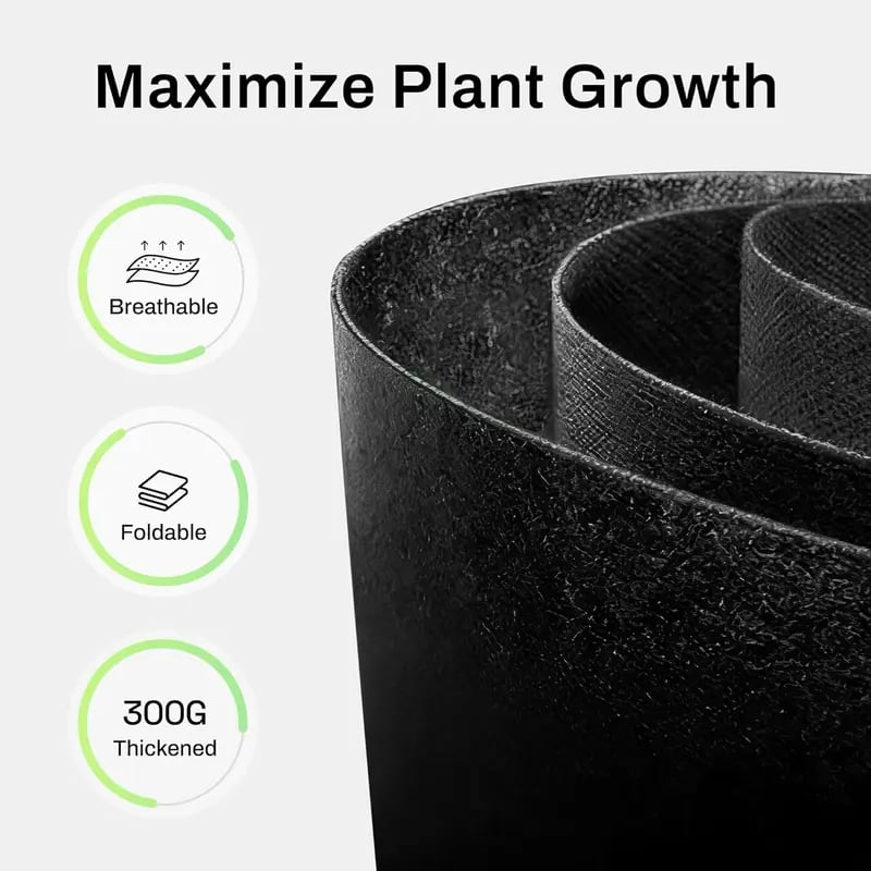 🌱5-Pack 5 Gallon Grow Bags – Heavy Duty Aeration Fabric Pots with Handles for Vegetables, Flowers & Fruits 🪴
