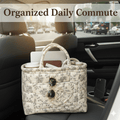 Car storage basket with handle - foldable washable storage basket and multi-purpose fabric box