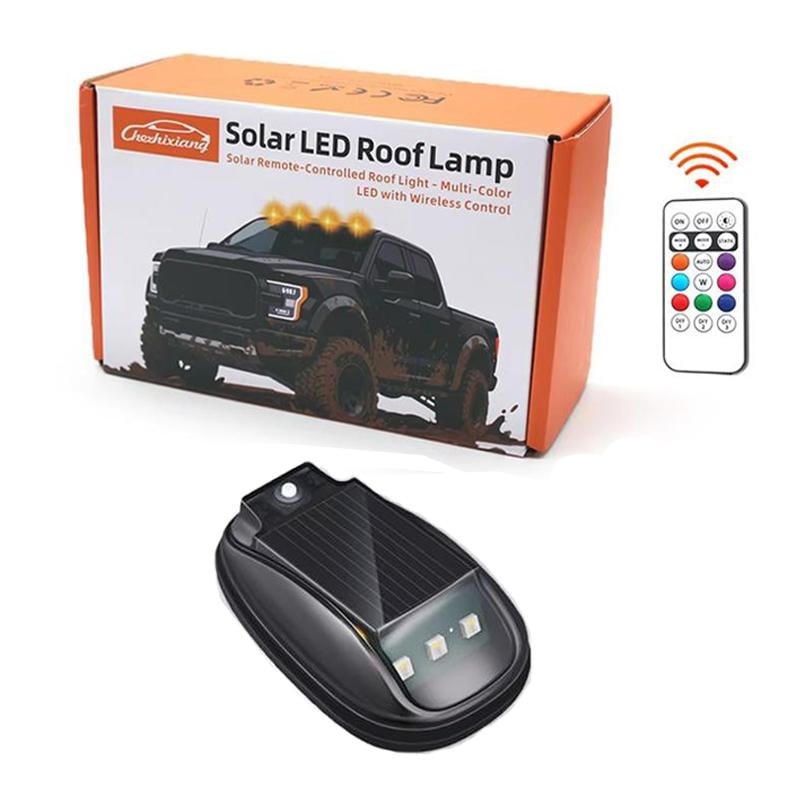 ⚡Hot Sales 49% OFF🔥Solar Car Roof RGB Strobe Light - Free Remote Control Included