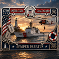 🔥 Last Day 49% OFF - U.S. Coast Guard “Semper Paratus” License Plate Frame ⚓