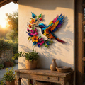 🔥2026 Hot Sale - 🐦Hummingbird Bloom Metal Wall Art