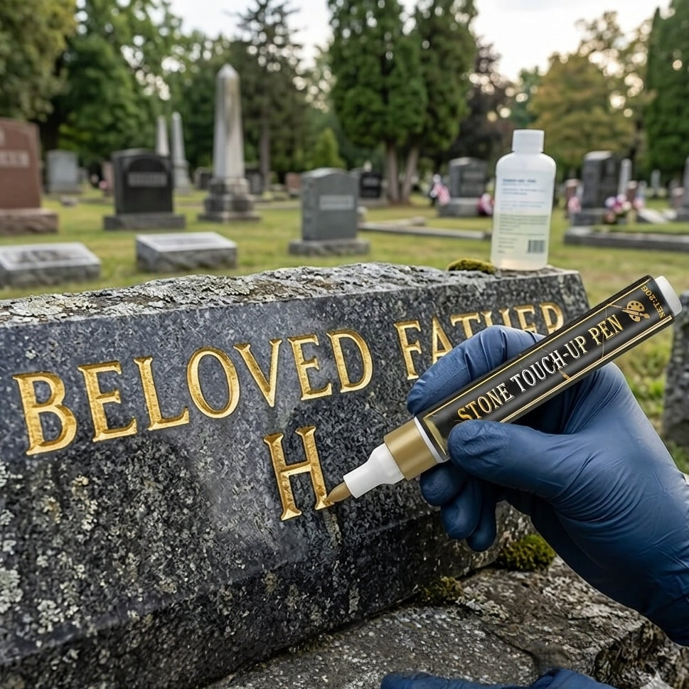 🔥HOT SALE 🐦Golden Tombstone Marker Pen for Restoring Faded Grave Inscriptions