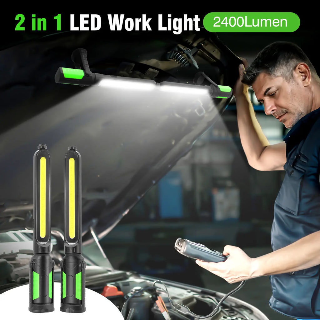 2400LM Rechargeable LED Work Light Bar
