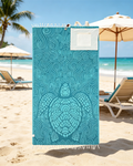 ⏰LAST DAY $20 OFF - 🏖️Sand Cloud 2-in-1 Turkish Cotton Towel Bag with Inner Zip Pocket & Sand-Repelling Fabric