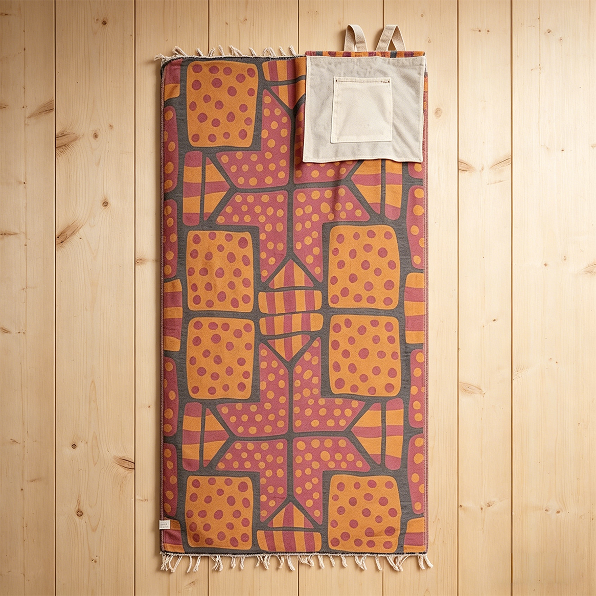⏰LAST DAY $20 OFF - 🏖️Sand Cloud 2-in-1 Turkish Cotton Towel Bag with Inner Zip Pocket & Sand-Repelling Fabric