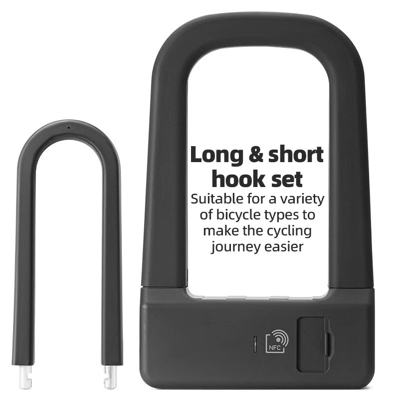Secure Smart NFC Bicycle U-Lock – Keyless & Ultra Convenient🚲✨