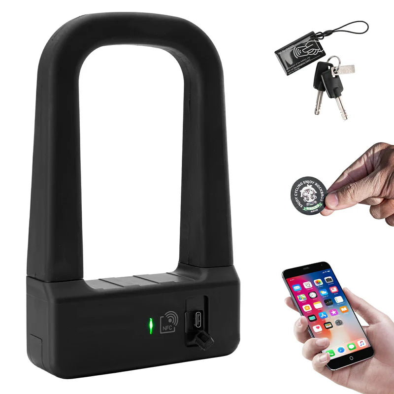 Secure Smart NFC Bicycle U-Lock – Keyless & Ultra Convenient🚲✨