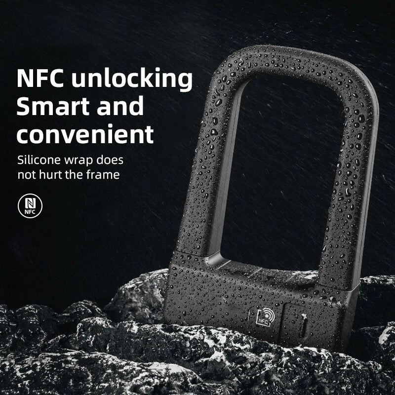 Secure Smart NFC Bicycle U-Lock – Keyless & Ultra Convenient🚲✨
