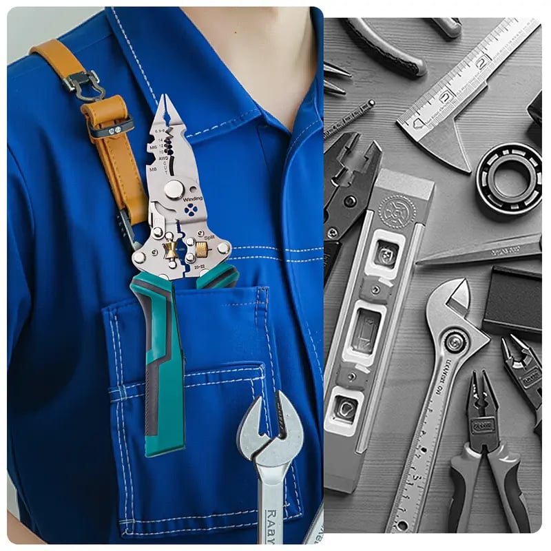 🔧 16-in-1 Multifunctional Wire Stripper Twister – Professional Electrical Tool
