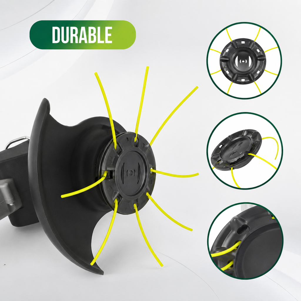 Universal Steel Wire Trimmer Head Replacement-Heavy-Duty Weed Brush Cutter