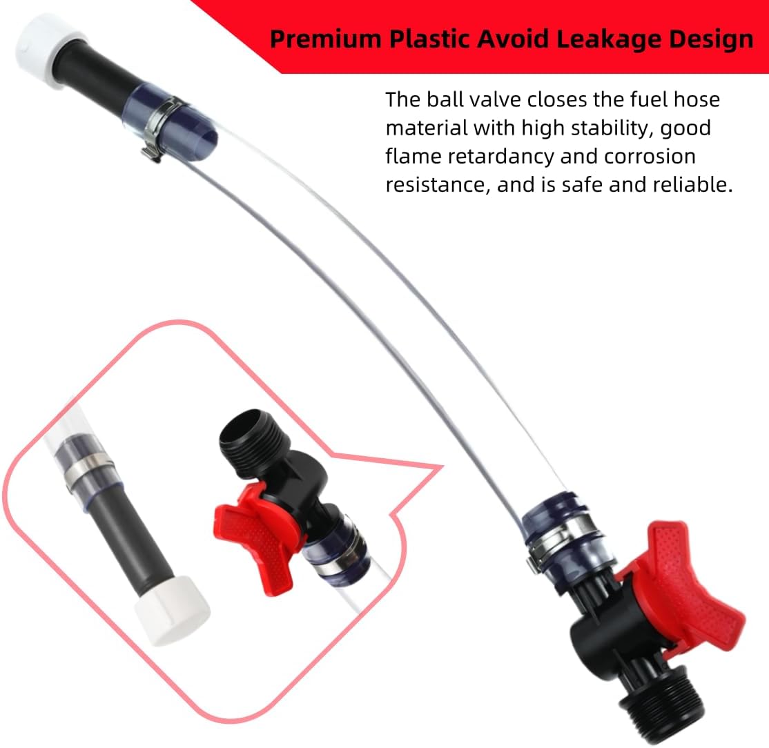 ⛽ High-Flow Trigger Fuel Hose: Spill-Proof Fast-Fill System