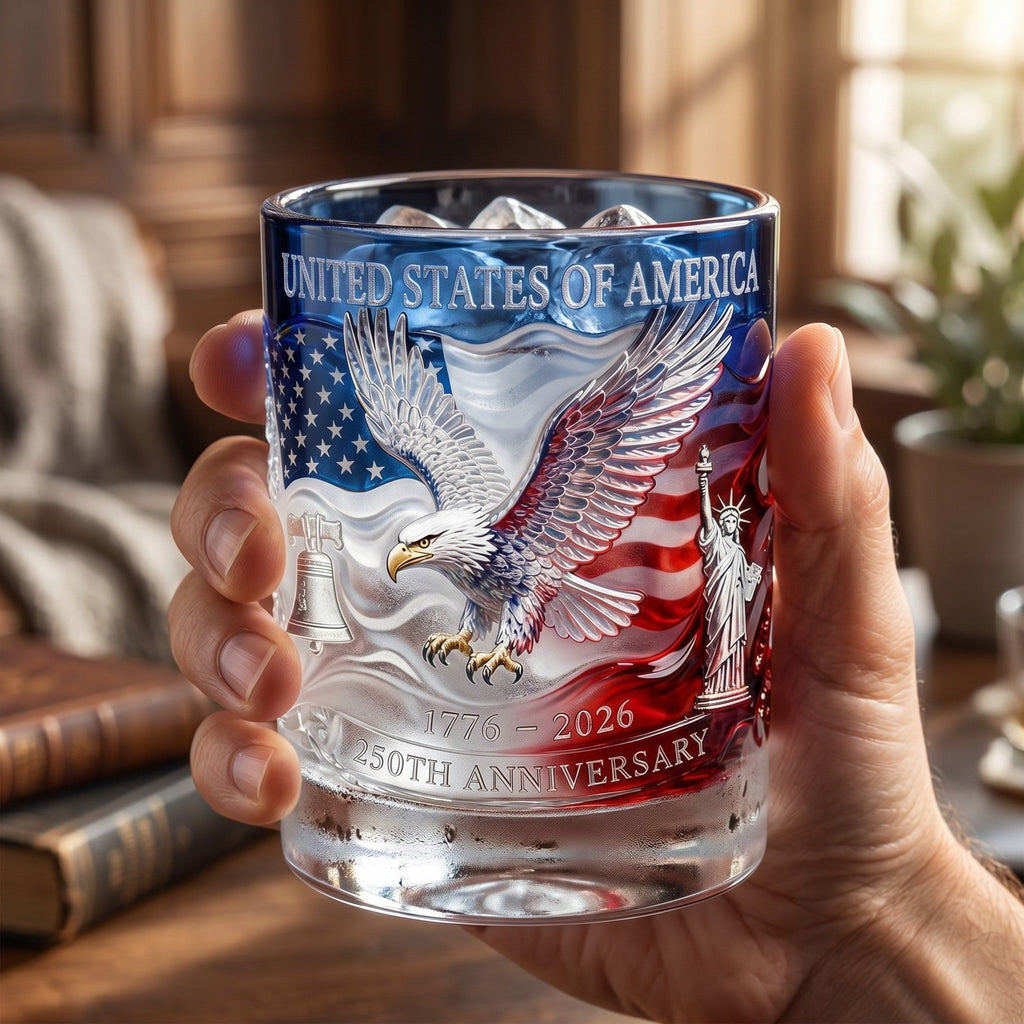 🔥Hot Sell ✨Limited Edition 2026 USA 250th Anniversary Commemorative Glass – 1776-2026 Heritage Edition