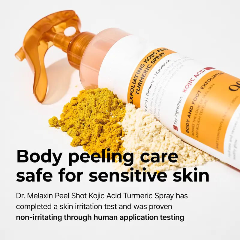 PEEL SHOT 99% Kojic Acid + Turmeric Body Exfoliating Spray