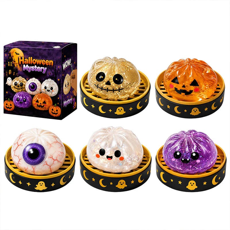 🎃 Halloween Dumpling Squeeze Squishy Toy