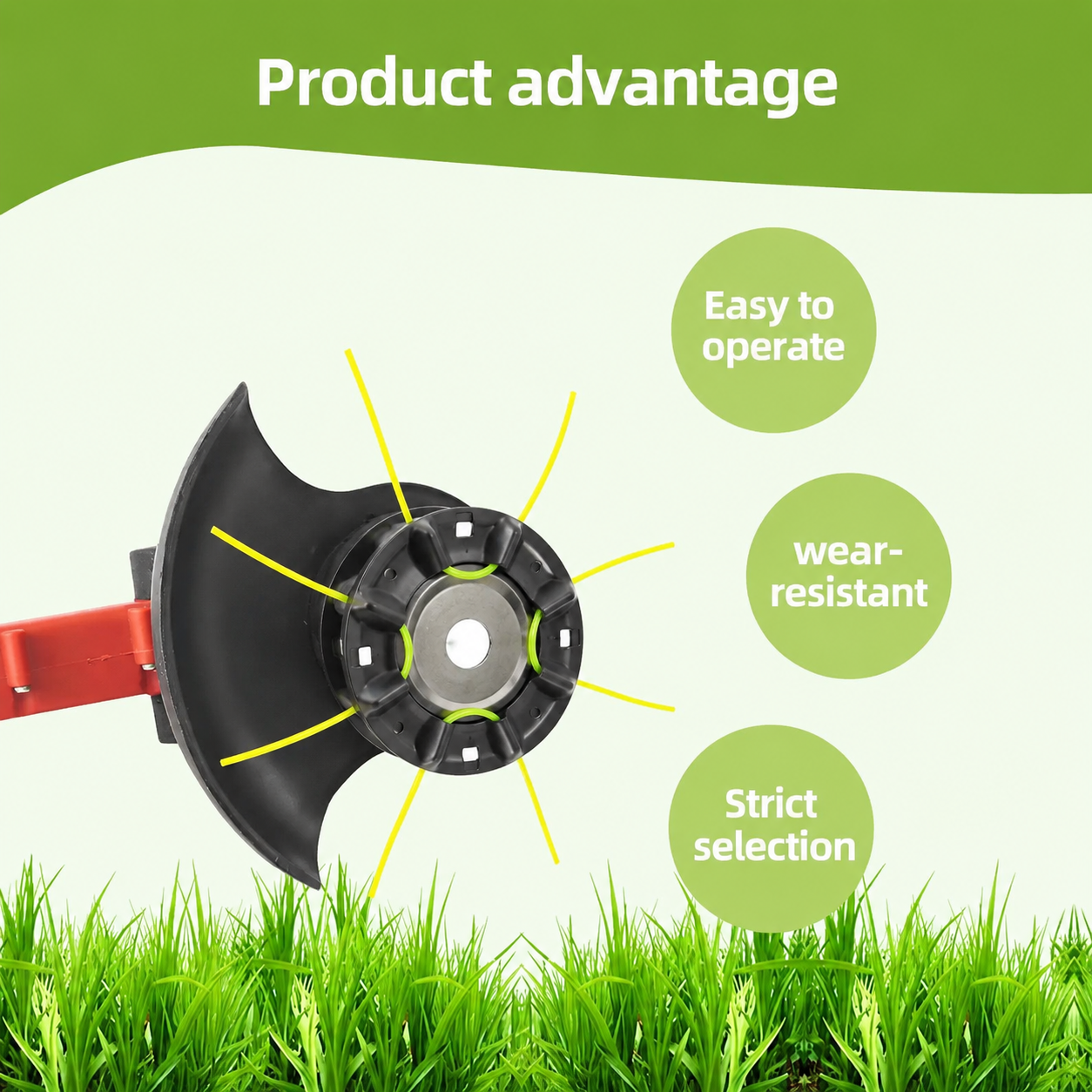 Universal Steel Wire Trimmer Head Replacement-Heavy-Duty Weed Brush Cutter