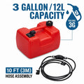 15 Gallon Portable Fuel Caddy with LE Pump & 10ft Hose