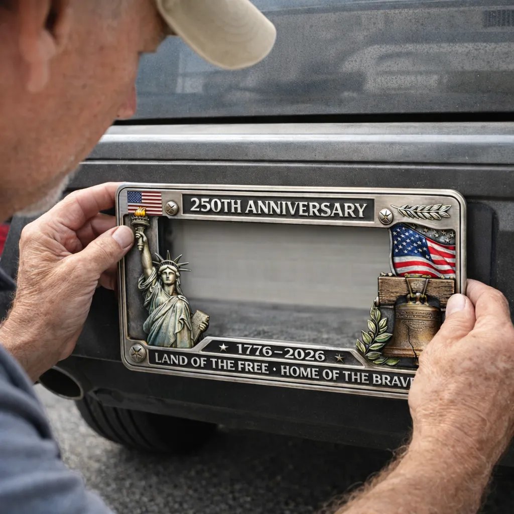 🔥LAST DAY 49% OFF - 🇺🇸 250th Anniversary Commemorative License Plate Frame🗽
