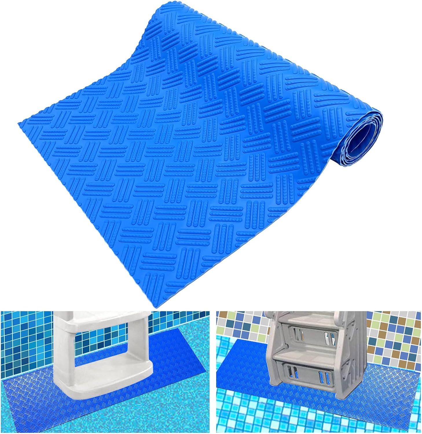 Swimming Pool Ladder Mat,Swimming Pool Step Mat with Non-Slip Texture