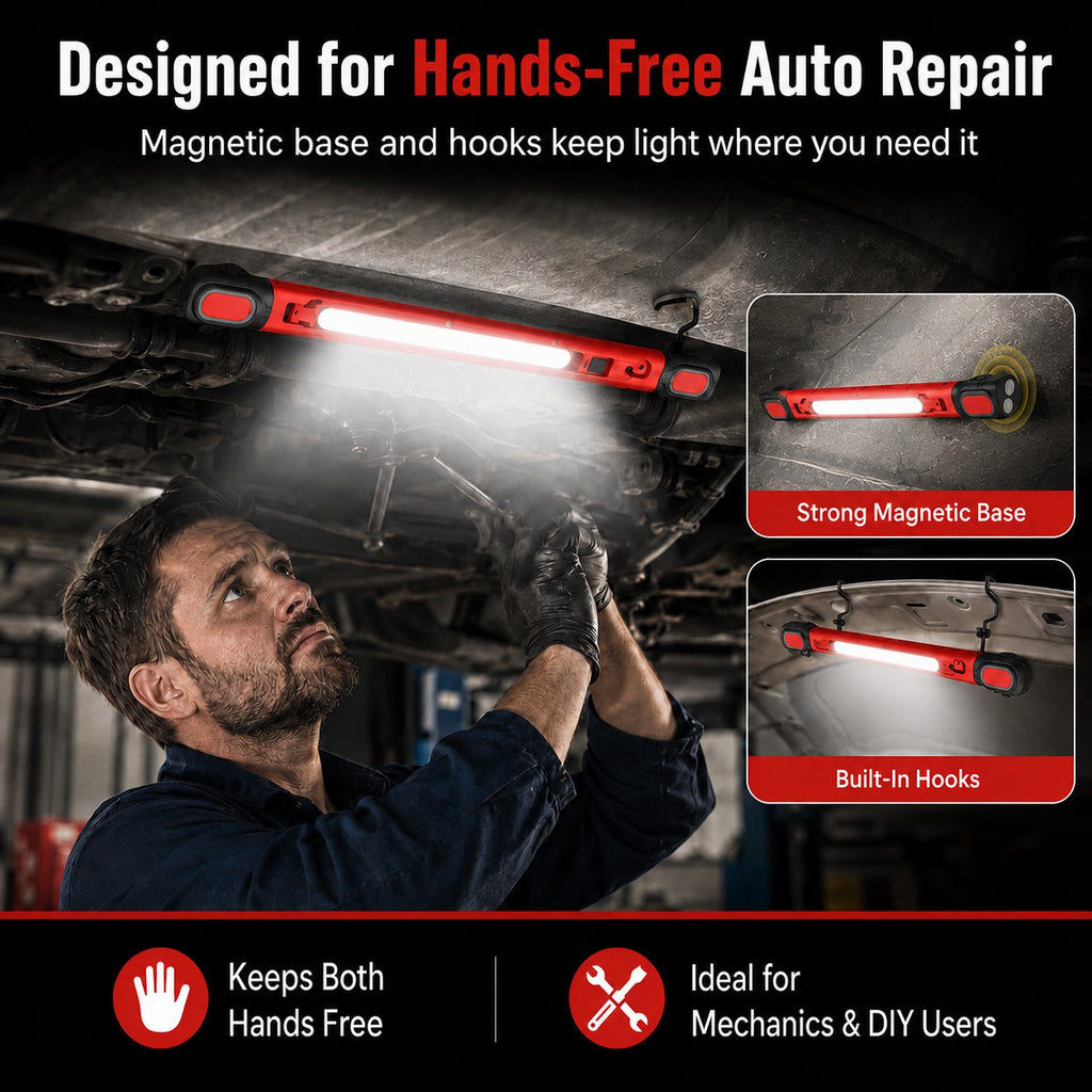 Father's Day Promotion SAVE 49% & FREE SHIPPING🔥3000LM Rechargeable Magnetic LED Work Light Bar