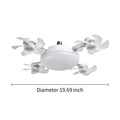 2026 New E27 Socket Ceiling Fan Light - 2-in-1 Silent LED Fan with Remote Control, Energy-Saving Cooling & Lighting Combo for Home Bedroom