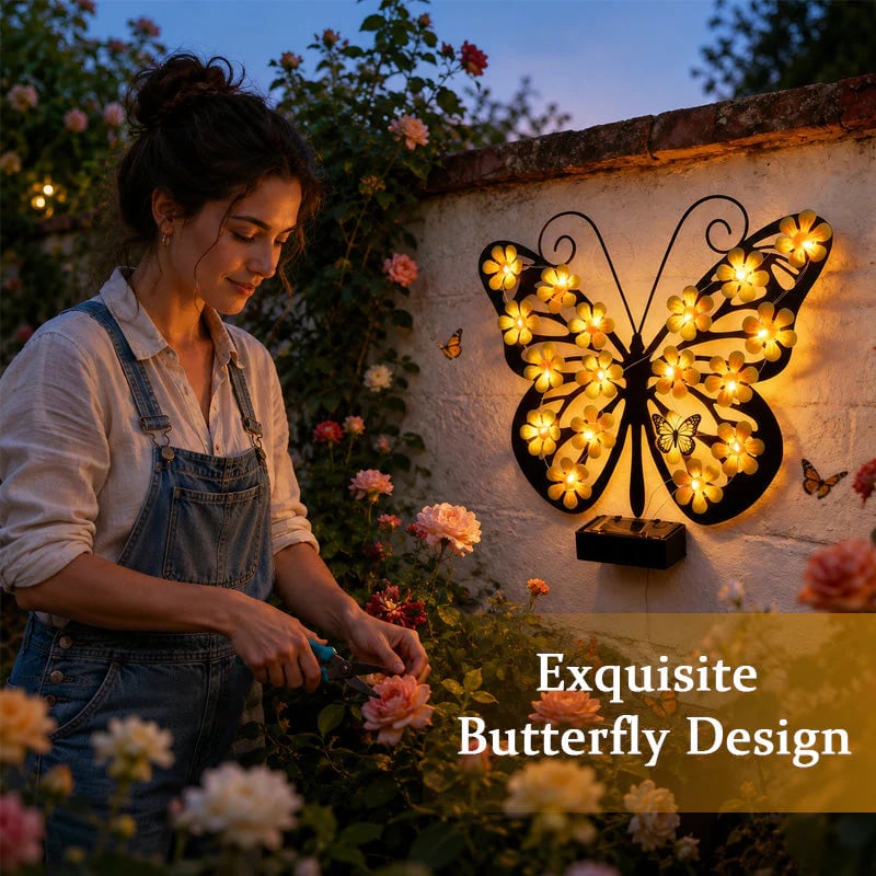 🦋 Solar Butterfly Garden Light