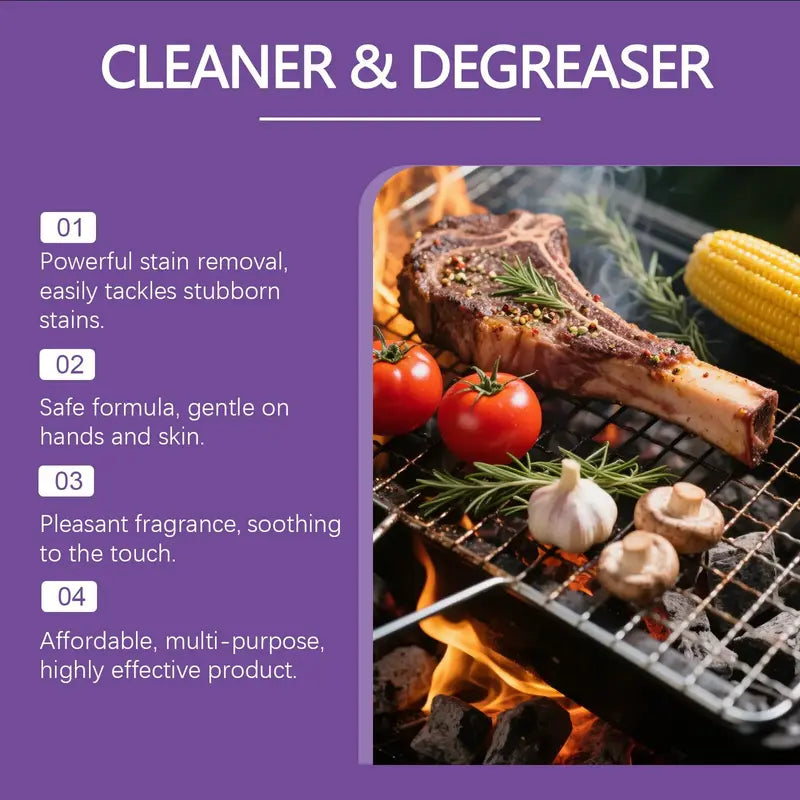 🔥Fast-Acting Heavy-Duty Grill Degreaser Spray